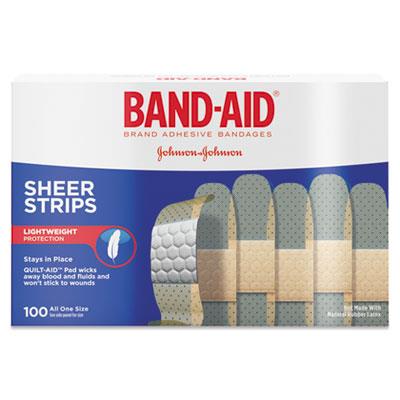 4 Boxes of 100 Extra Wide Strip Adhesive Bandages Bandaid 2/" x 3/" 400 total