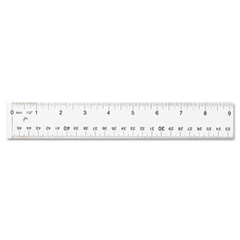 Westcott Stainless Steel Office Ruler with Non Slip Cork Base, 6-Inch  (10414): Office Supplies
