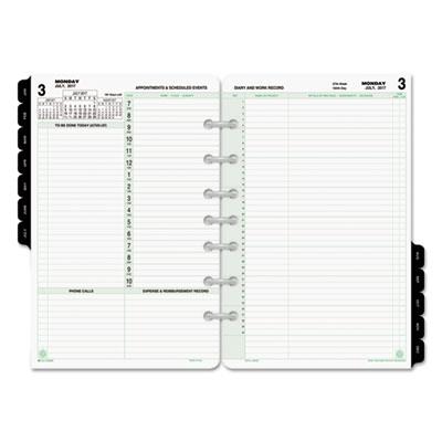 10801 Reference Portable Size 3 Traditional Day-Timer 2020 Daily Planner Refill Two Pages Per Day 3-3/4 x 6-3/4 Loose Leaf 