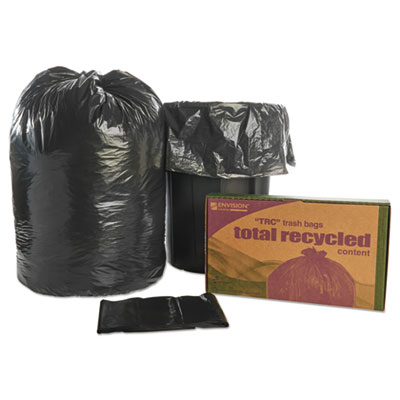 Brown/Black 48 Length x 40 Width SKILCRAFT 8105-01-386-2329 Extra Heavy Duty Total Recycled Content Bag Case of 100